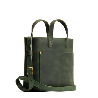 Evergreen*Zipper | Crossbody tote bag with zipper closure and front pocket