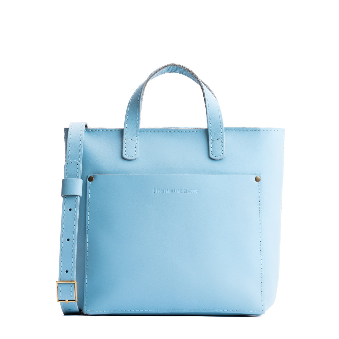 Glacial Blue*Zipper | Crossbody tote bag with zipper closure and front pocket