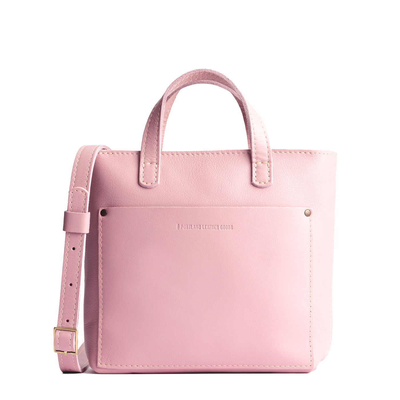 Vintage Pink*Zipper | Crossbody tote bag with zipper closure and front pocket