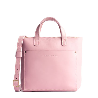 Vintage Pink*Zipper | Crossbody tote bag with zipper closure and front pocket
