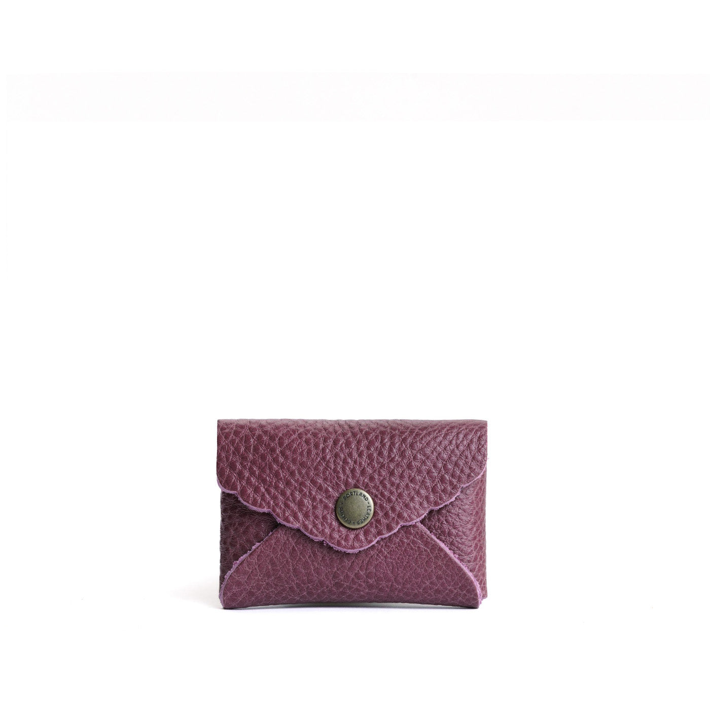 Kyoto | Small leather wallet with scalloped edge