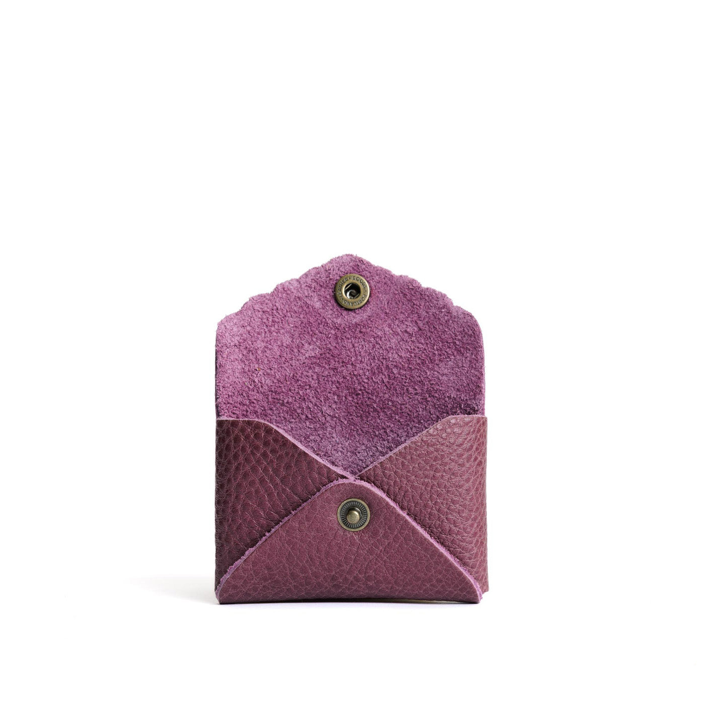 Kyoto | Small leather wallet with scalloped edge open