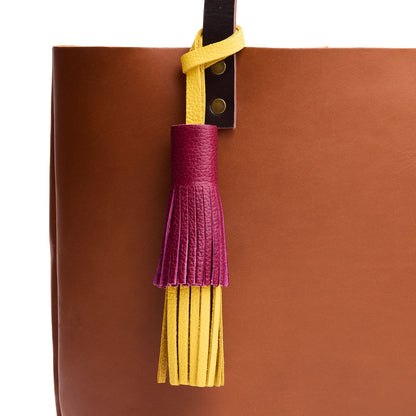 Canary | A two tiered fringe tassel on a Tote Bag