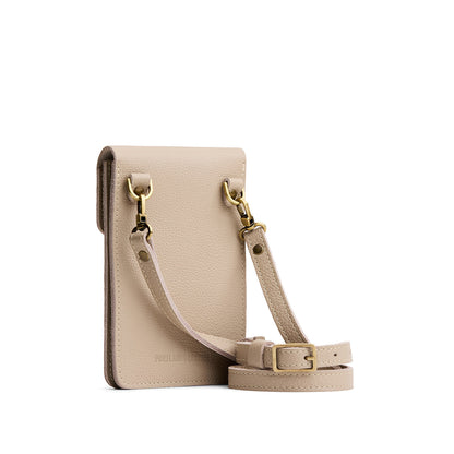 Oatmilk | Slim, phone-shaped crossbody purse with magnetic closure