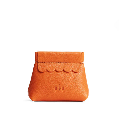 Cape Coral | Leather coin pouch with scalloped edge and three Portland leather tree emblems