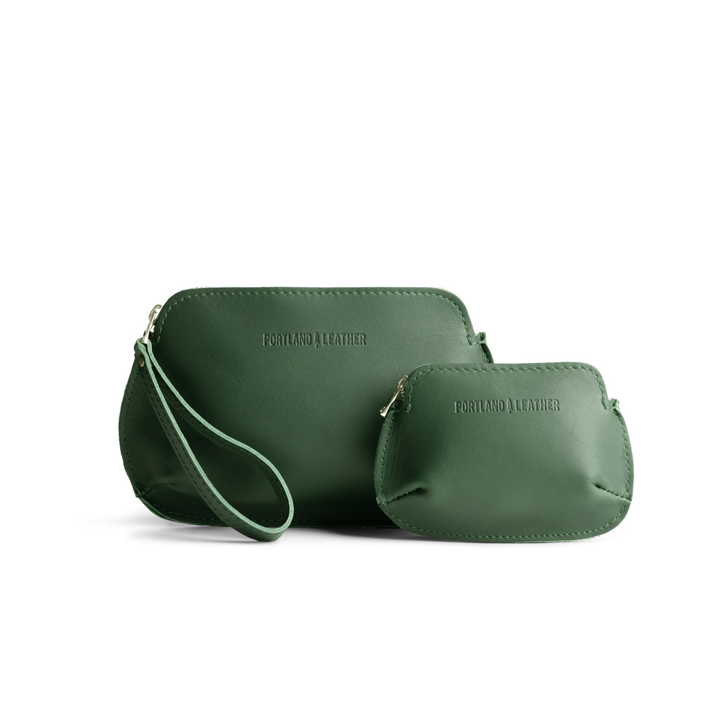 Aruba | Small and large pouch with top zipper and curved edges