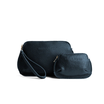 Boreal | Small and large pouch with top zipper and curved edges