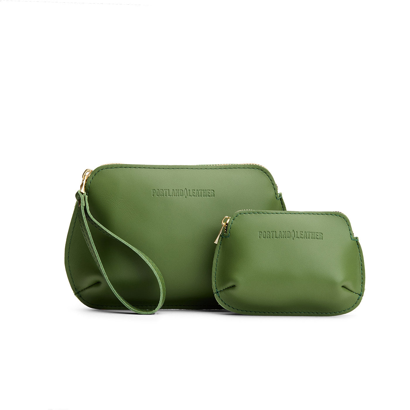 Cactus | Small and large pouch with top zipper and curved edges