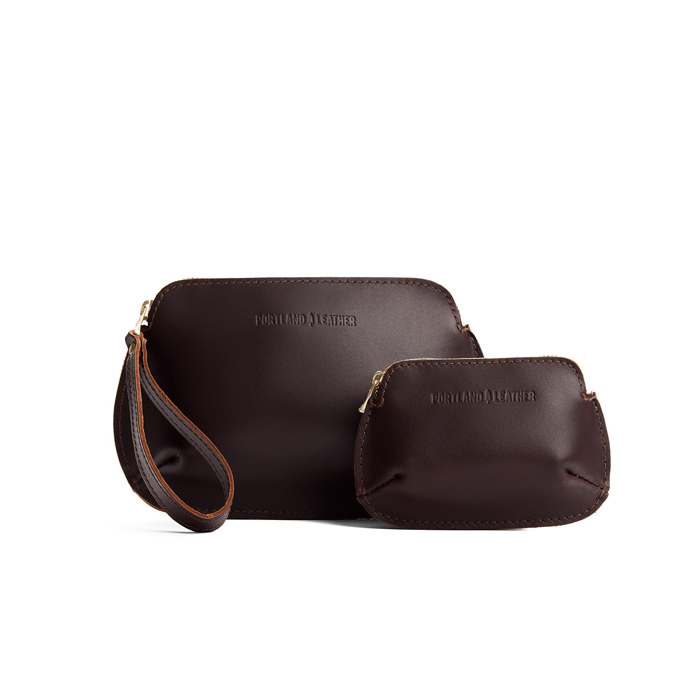 Grizzly | Small and large pouch with top zipper and curved edges