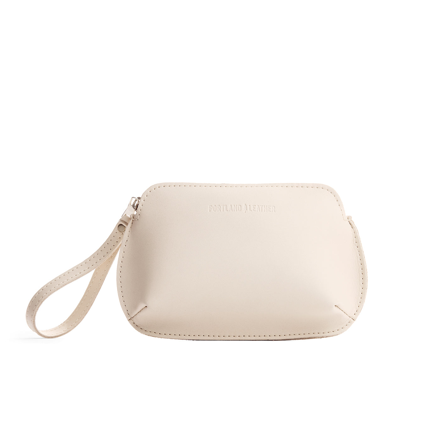 Bone*Large | Large pouch with top zipper and curved edges