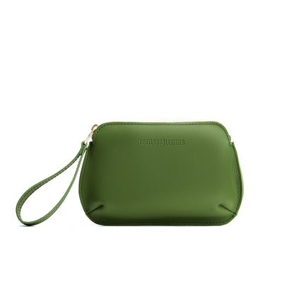 Cactus*Large | Small pouch with top zipper and curved edges
