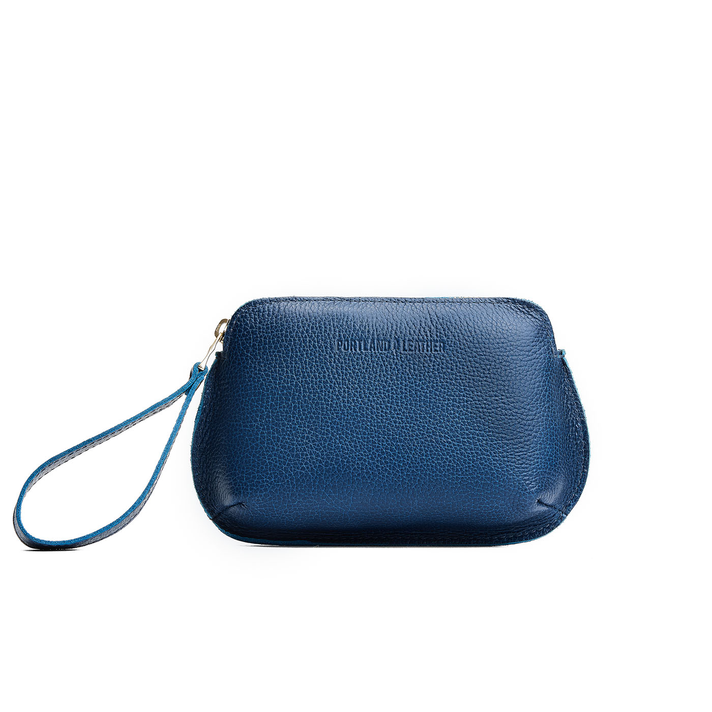 Caspian*Large | Small pouch with top zipper and curved edges