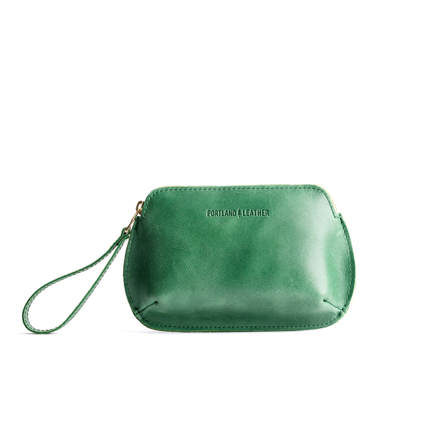 Cowboy Mint*Large | Large pouch with top zipper and curved edges