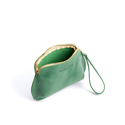 Cowboy Mint*Large | Large pouch with top zipper and curved edges