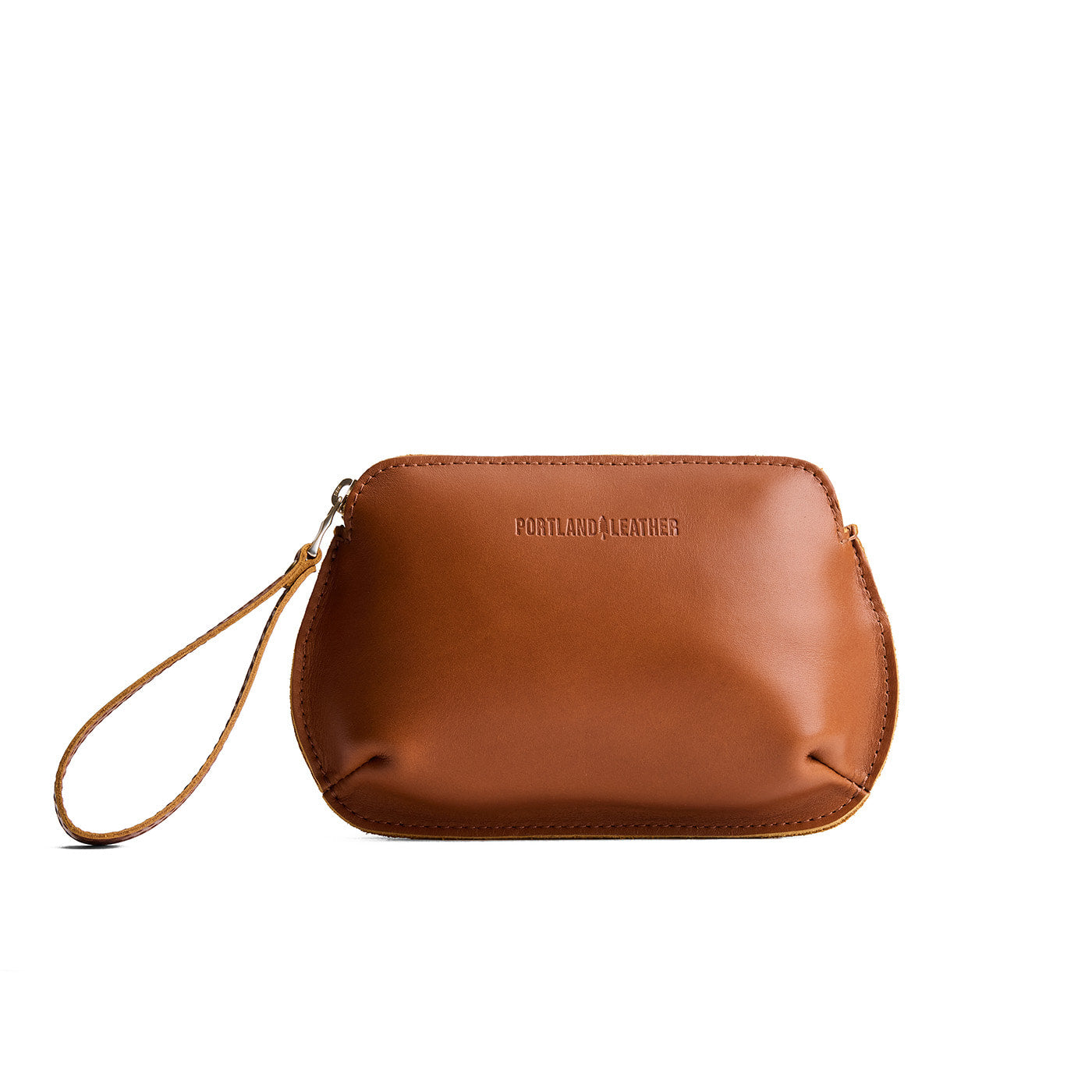 Honey*Large | Small pouch with top zipper and curved edges