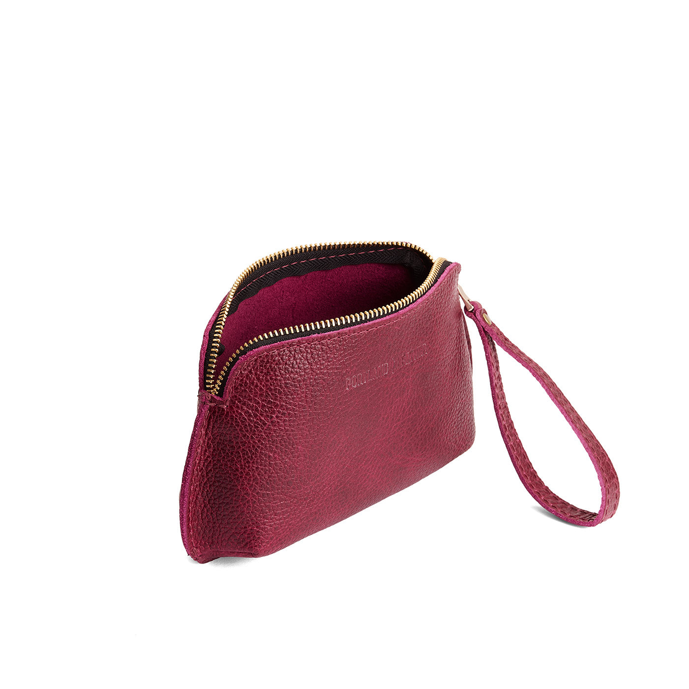 Orchid*Large | Large pouch with top zipper and curved edges