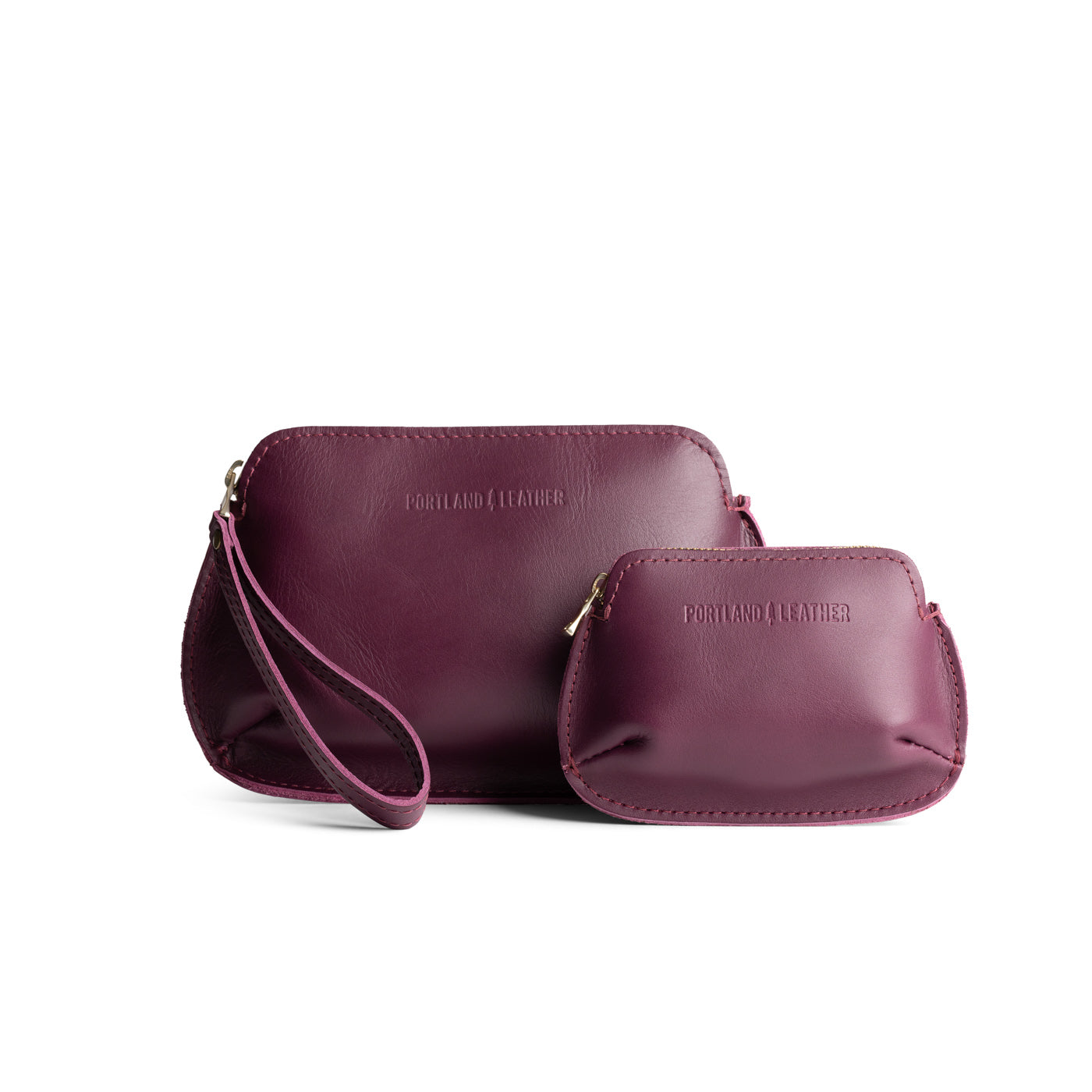 Lollipop | Small and large pouch with top zipper and curved edges
