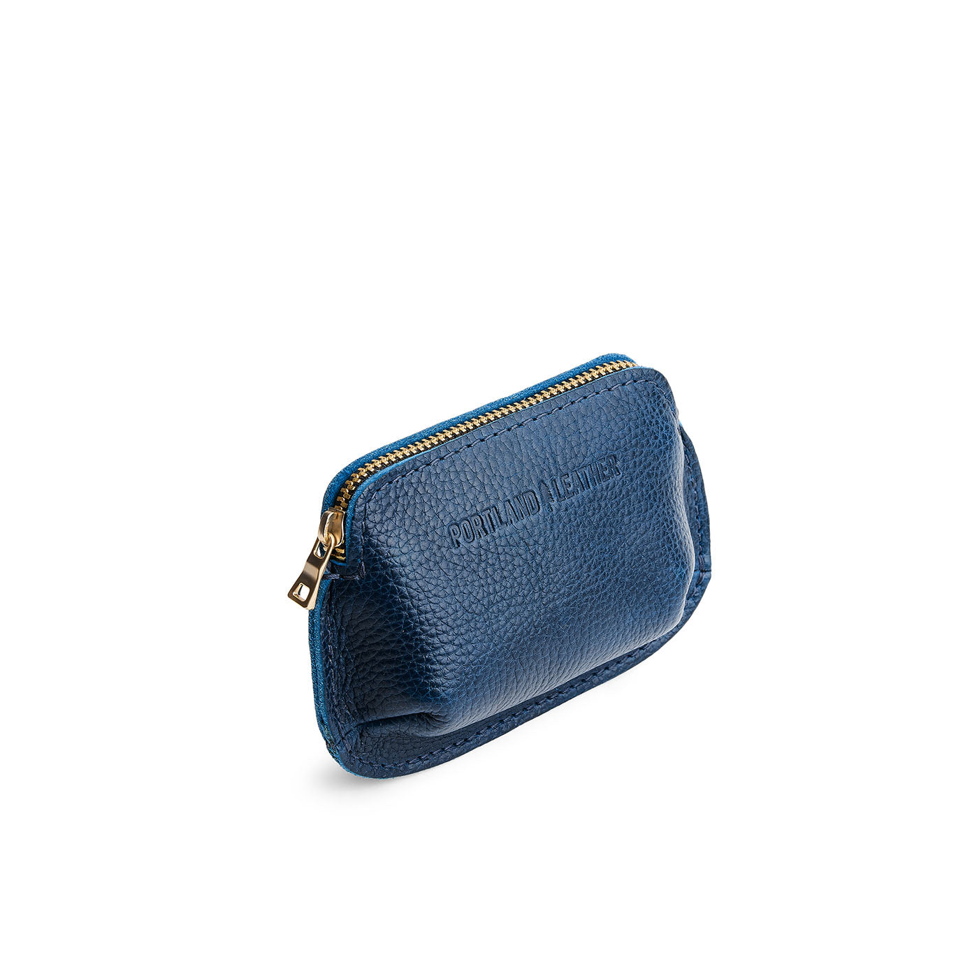 Caspian*Small | Small pouch with top zipper and curved edges
