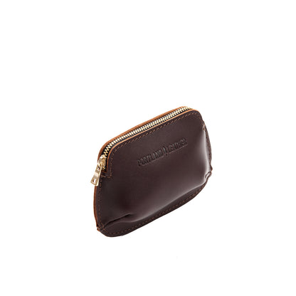 Grizzly*Small | Small pouch with top zipper and curved edges