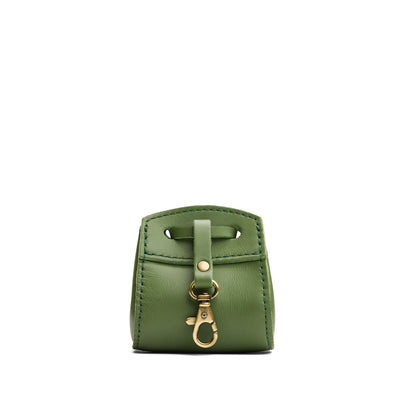 Cactus | Small leather pouch with leather drawstring closure and lobster claw clasp