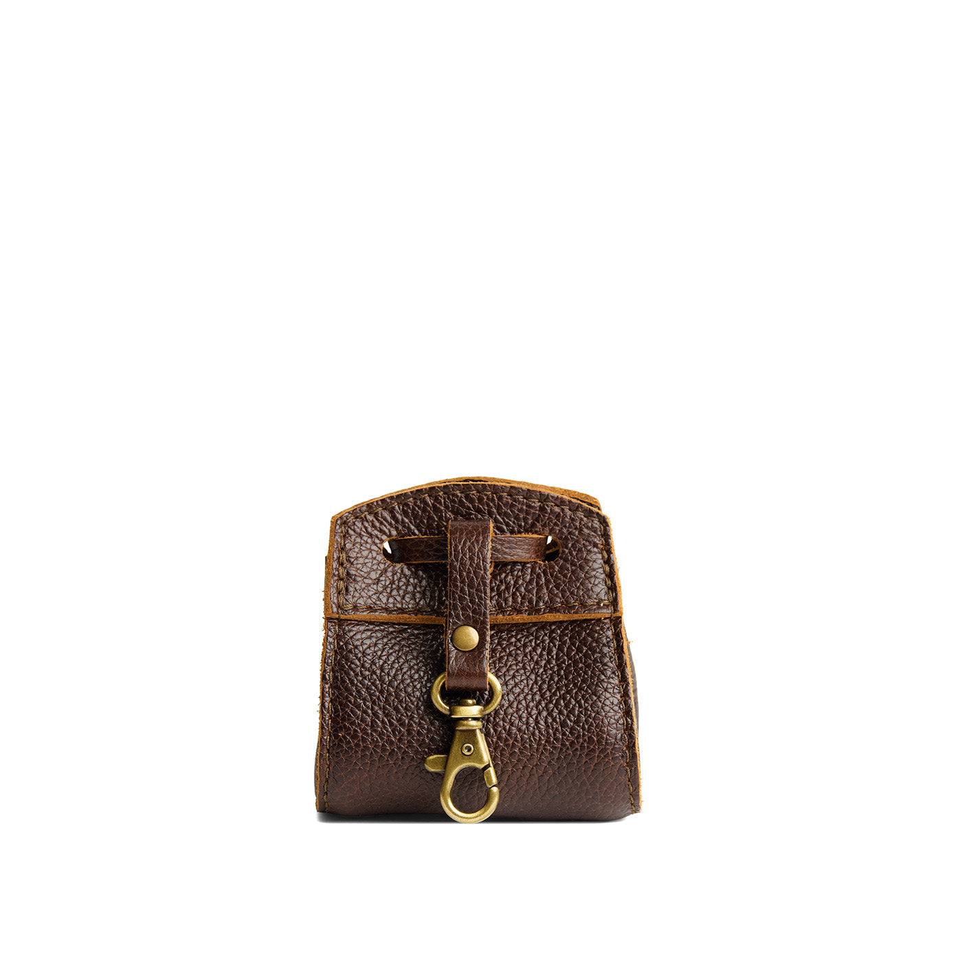 Coldbrew | Small leather pouch with leather drawstring closure and lobster claw clasp