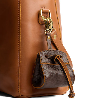 Coldbrew | Small leather pouch with leather drawstring closure and lobster claw clasp