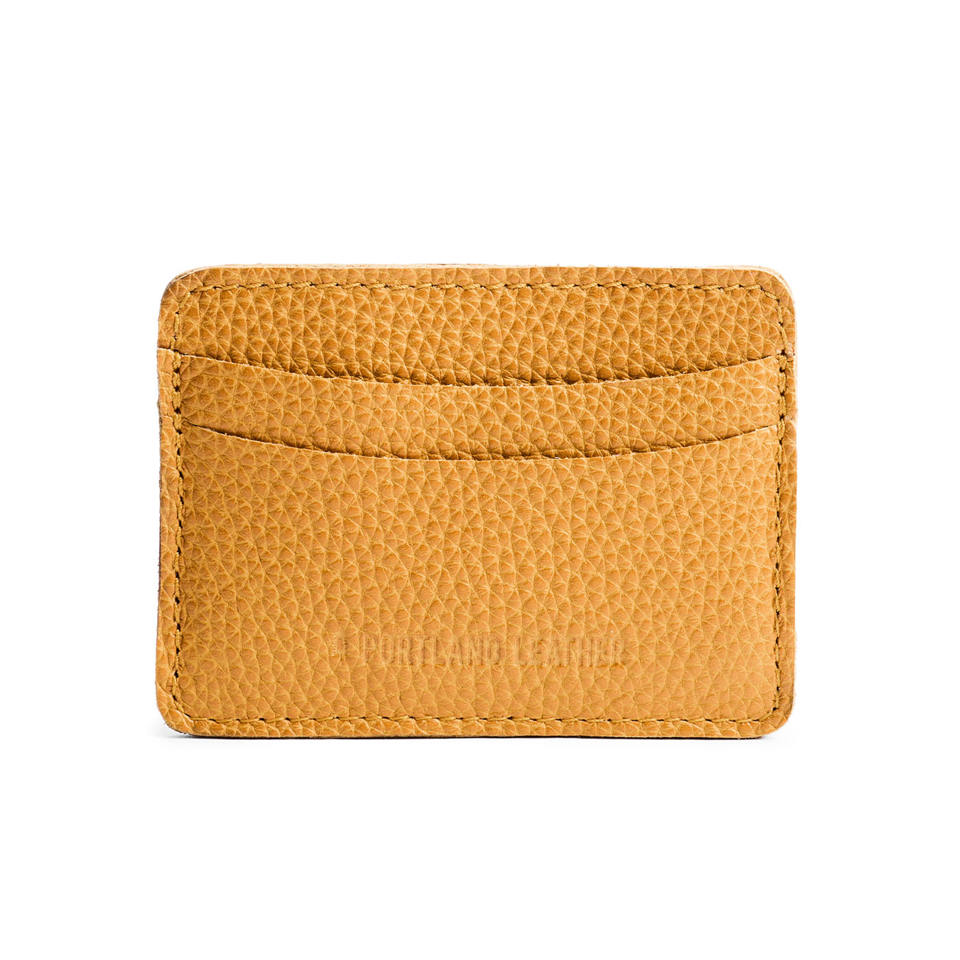 Sunshine | Minimalist leather wallet with card slots and PLG logo