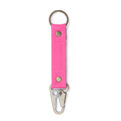 Margot*Long | leather logo branded keychain