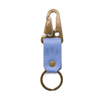 Aster*Short | leather logo branded keychain