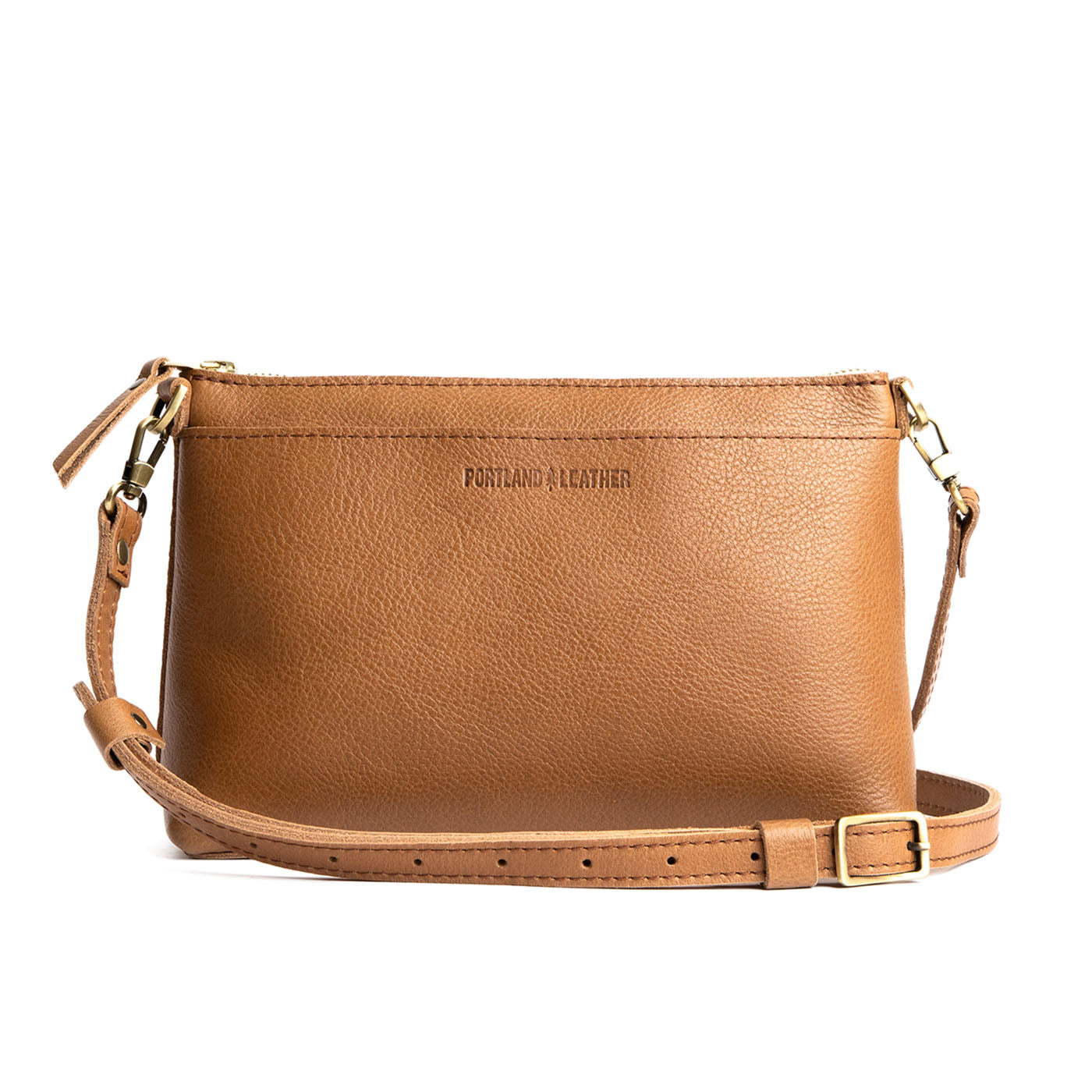 Shortbread*Small | Zip top petite crossbody bag with detachable strap
