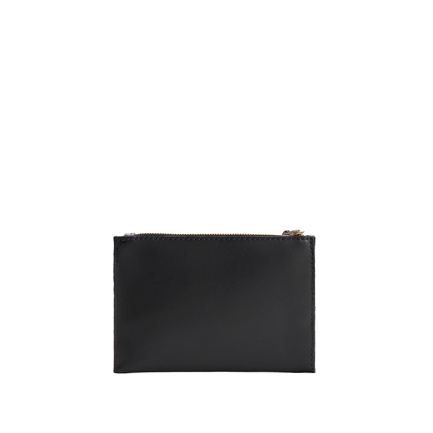 Black*Small | Wristlet pouch with front pocket and zipper closure