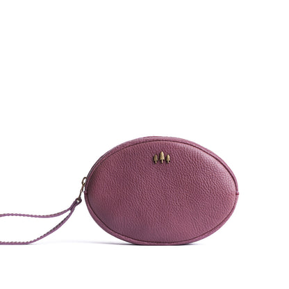 Kyoto*Large | Oval shaped pouch with zipper and wristlet strap
