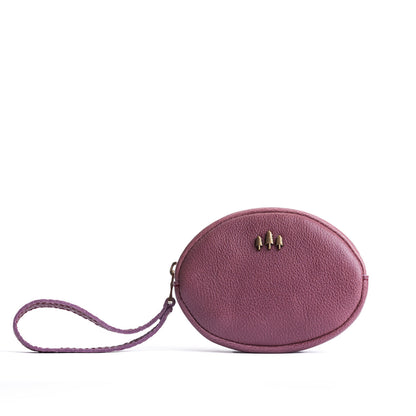 Kyoto*Small | Oval shaped pouch with zipper and wristlet strap