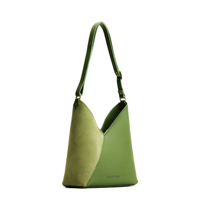 Dryland Green*Small | Petite shoulder bag with adjustable strap and magnetic snap closure