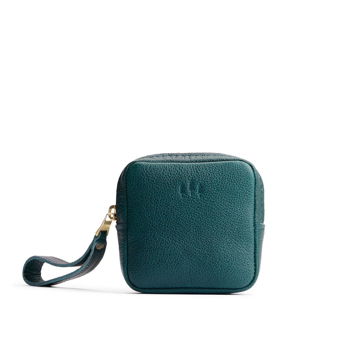 Sea Glass | Square shaped small zip pouch with wristlet