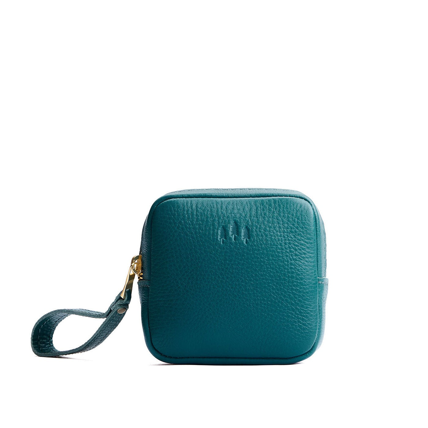 Soul Blue | Square shaped small zip pouch with wristlet
