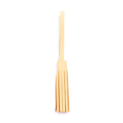 Vanilla*Large | Fringed leather tassel with leather loop