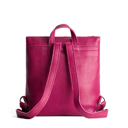 Cosmo*Large | Square slim leather tote backpack