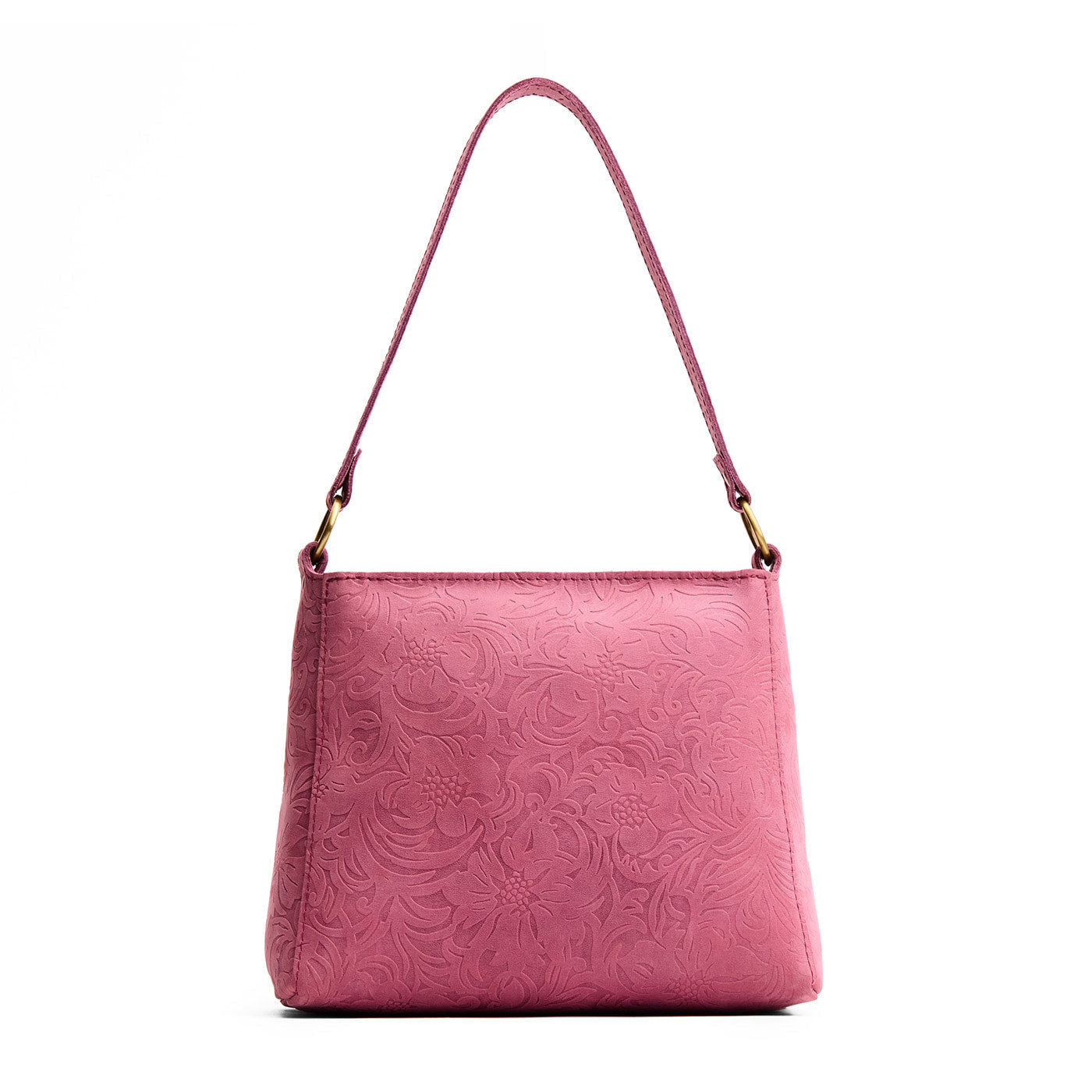 Hollyhock | Triangular shoulder bag with antiqued brass finished