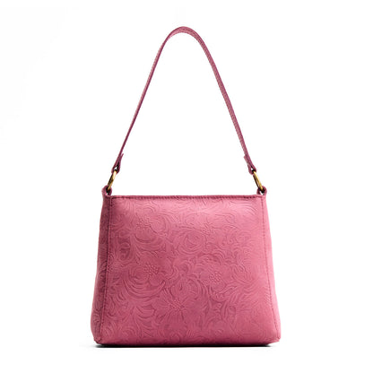 Hollyhock | Triangular shoulder bag with antiqued brass finished