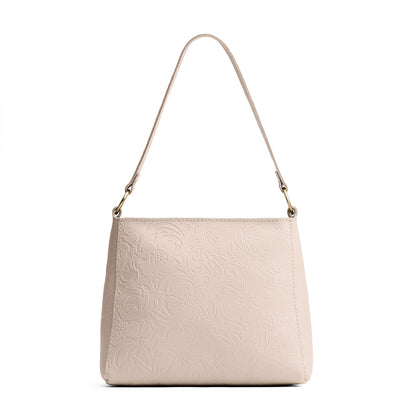 Jasmine | Triangular shoulder bag with antiqued brass finished