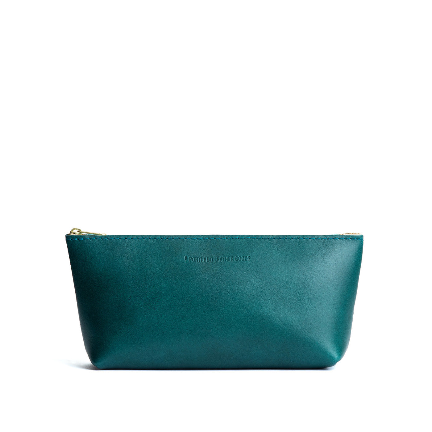 Caribbean | Leather utility bag pouch with top zipper