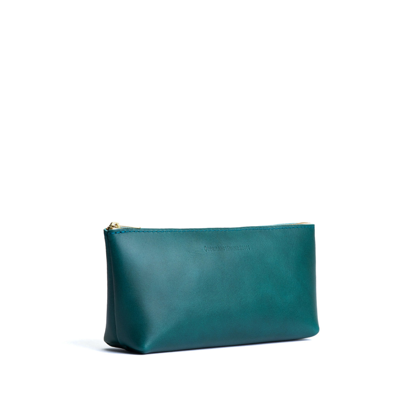 Caribbean | Leather utility bag pouch with top zipper