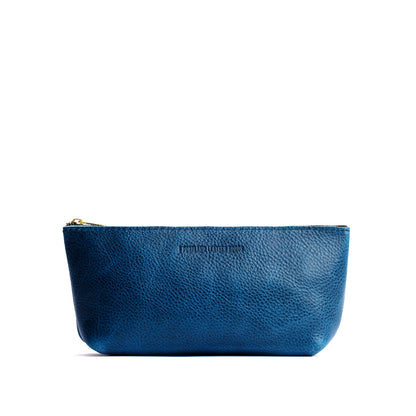 Caspian | Leather utility bag pouch with top zipper
