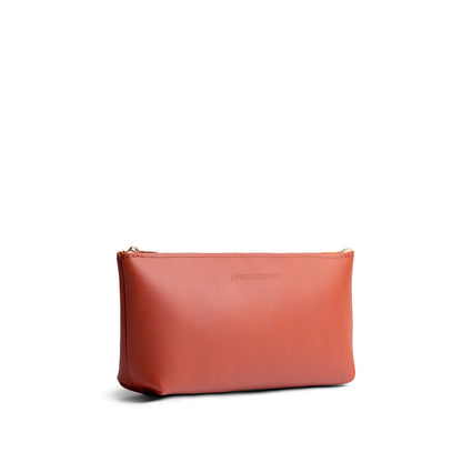 Clownfish | Leather utility bag pouch with top zipper