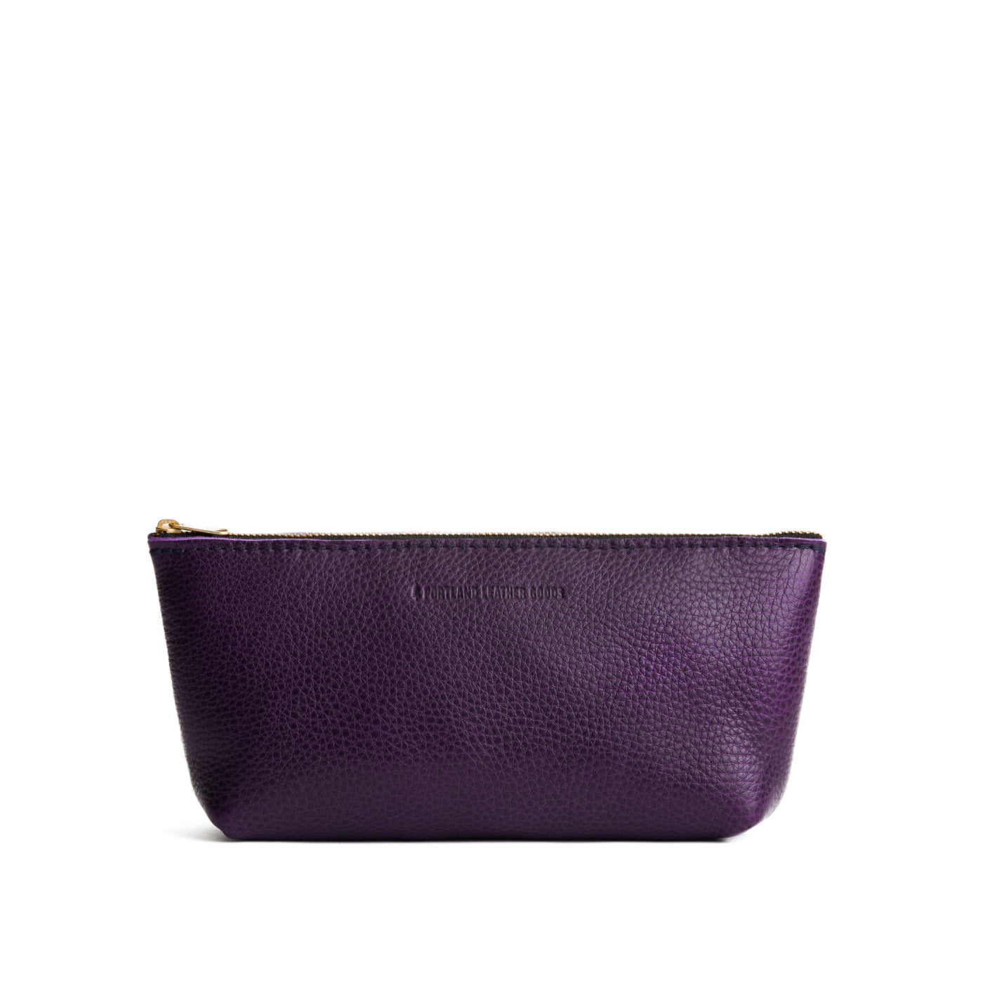 Empire | Leather utility bag pouch with top zipper