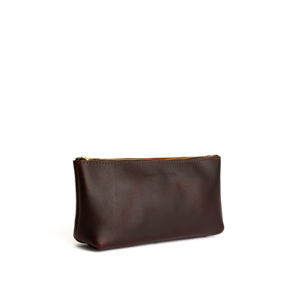 Grizzly | Leather utility bag pouch with top zipper