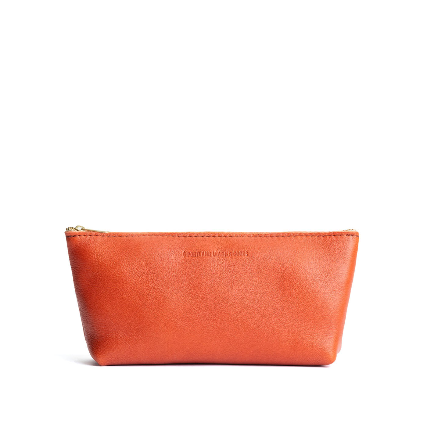 Koi | Leather utility bag pouch with top zipper