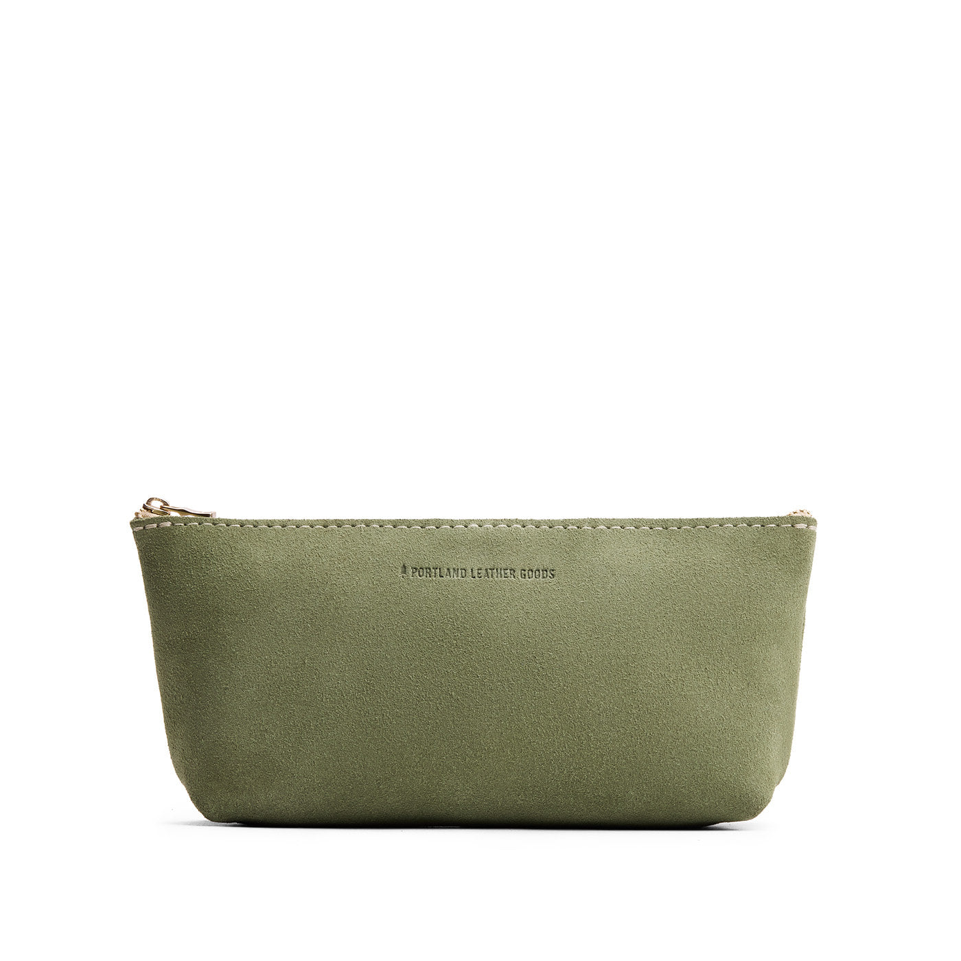 Laurel | Leather utility bag pouch with top zipper