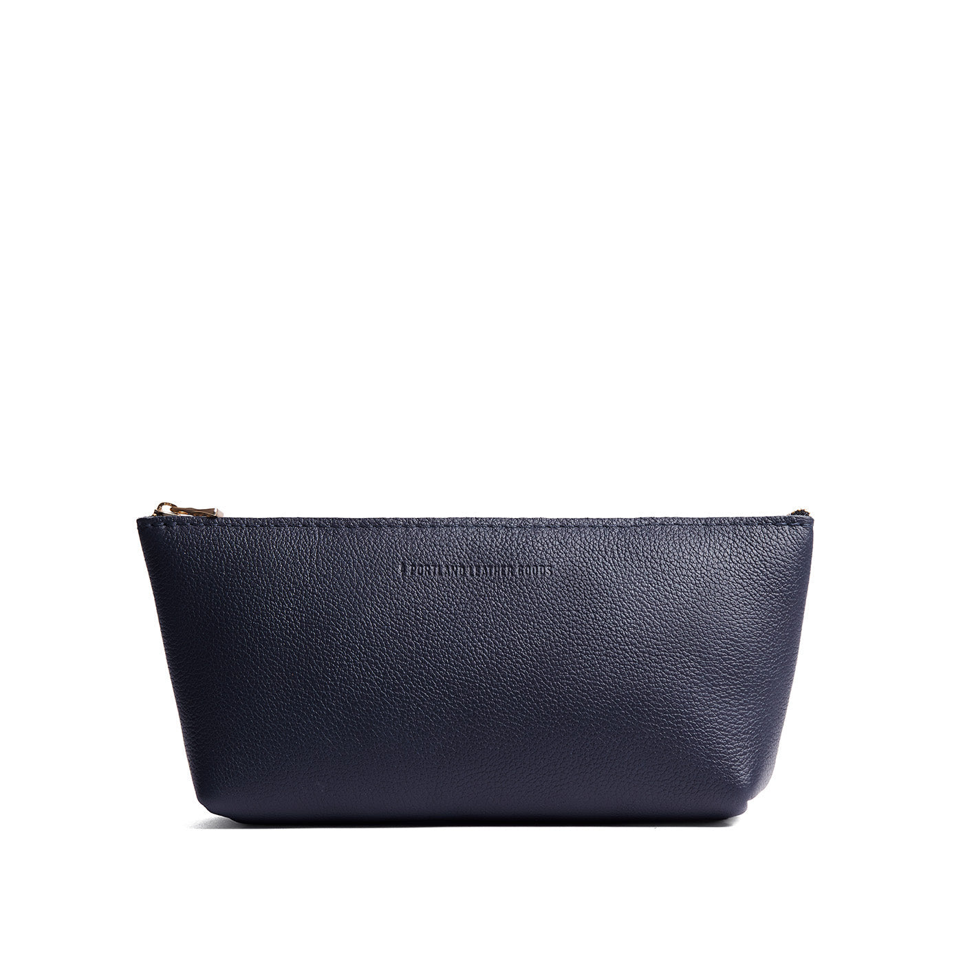 Night Owl | Leather utility bag pouch with top zipper